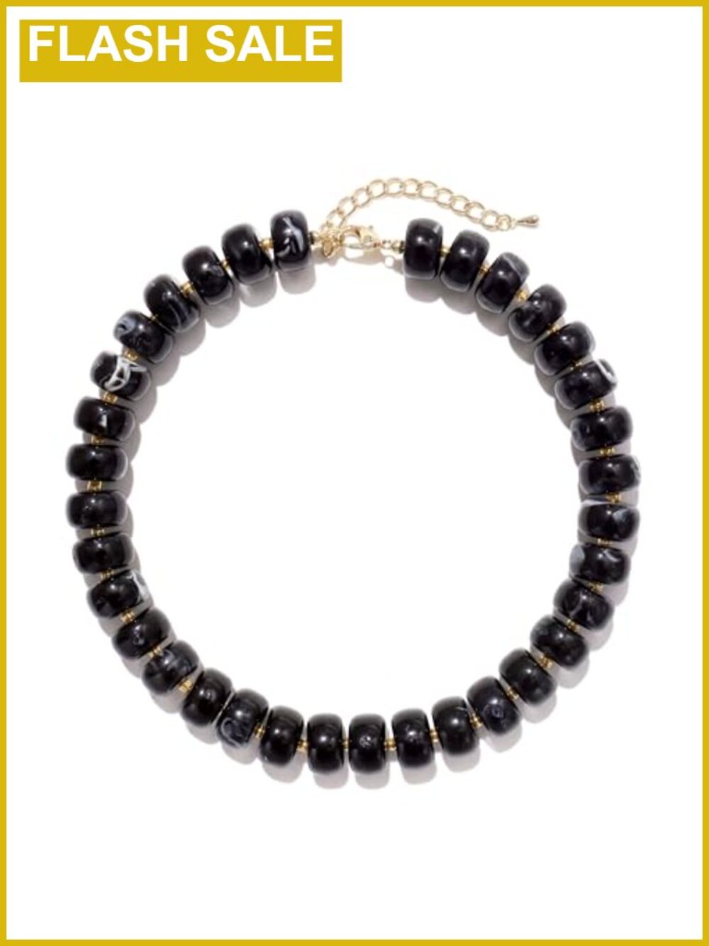 Chunky Beaded Statement Necklace Acrylic Choker Adjustable